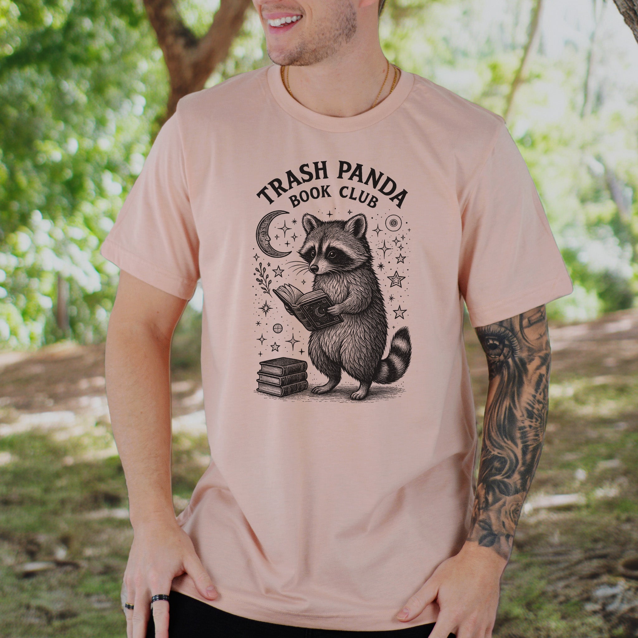 Raccoon Trash Panda Book Club T-Shirt