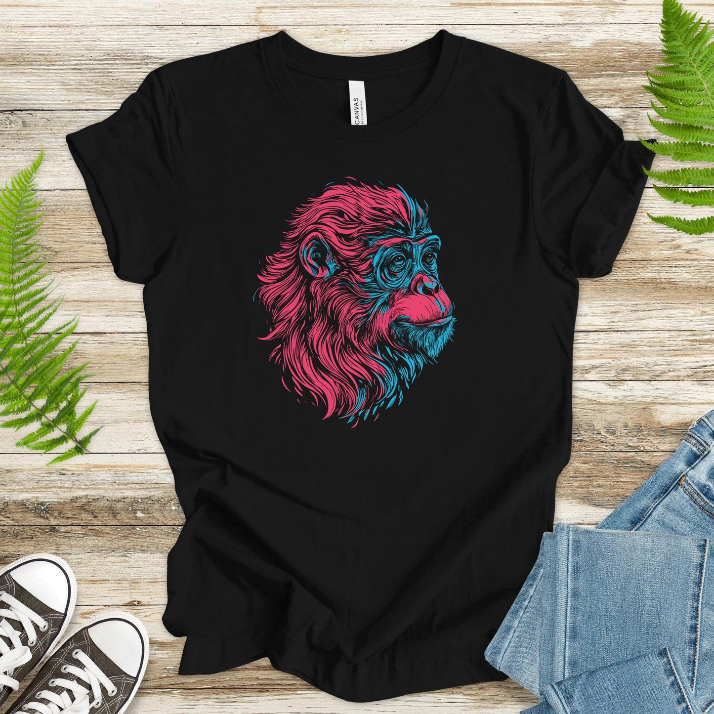 Chimpanzee Graphic T-Shirt - TShirtree