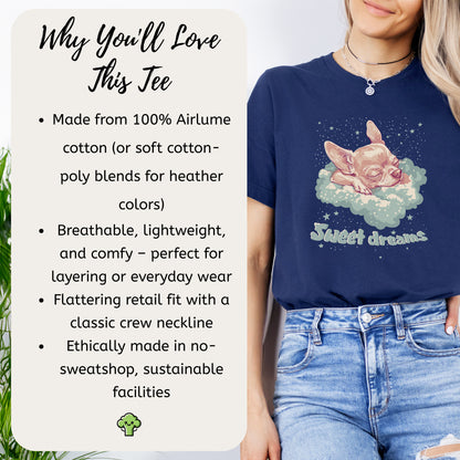Sweet Dreams T-Shirt – Cute Sleeping Chihuahua Design
