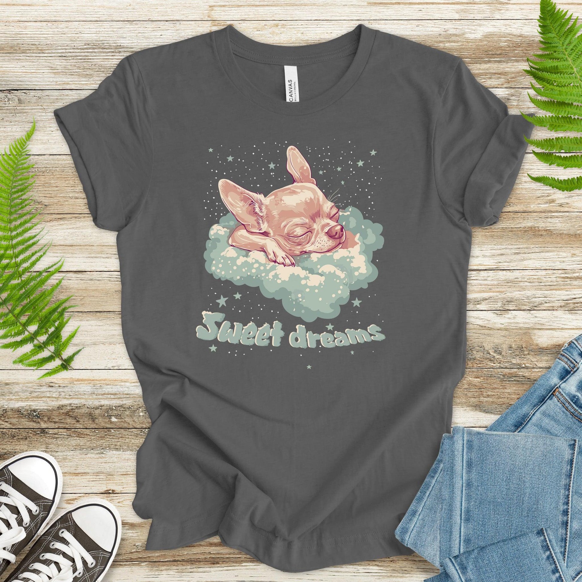 Sweet Dreams T-Shirt – Cute Sleeping Chihuahua Design - TShirtree