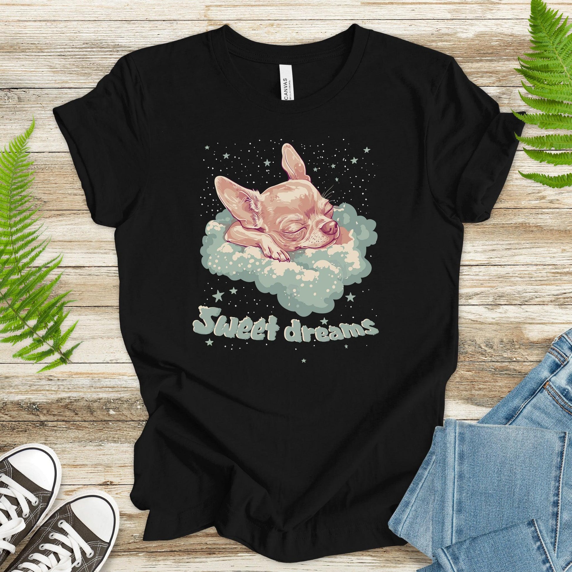 Sweet Dreams T-Shirt – Cute Sleeping Chihuahua Design - TShirtree