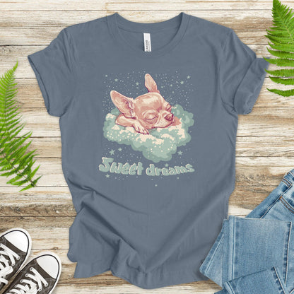 Sweet Dreams T-Shirt – Cute Sleeping Chihuahua Design - TShirtree