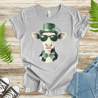 Moo-rish Luck: St. Patrick’s Day Cow T-Shirt - TShirtree