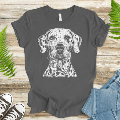 Dalmatian Dog Sketch T-Shirt – Vintage Spotted Pup Lover Tee