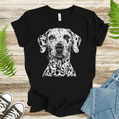 Dalmatian Dog Sketch T-Shirt – Vintage Spotted Pup Lover Tee
