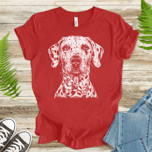 Dalmatian Dog Sketch T-Shirt – Vintage Spotted Pup Lover Tee