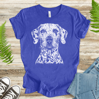 Dalmatian Dog Sketch T-Shirt – Vintage Spotted Pup Lover Tee