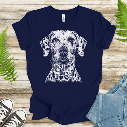 Dalmatian Dog Sketch T-Shirt – Vintage Spotted Pup Lover Tee