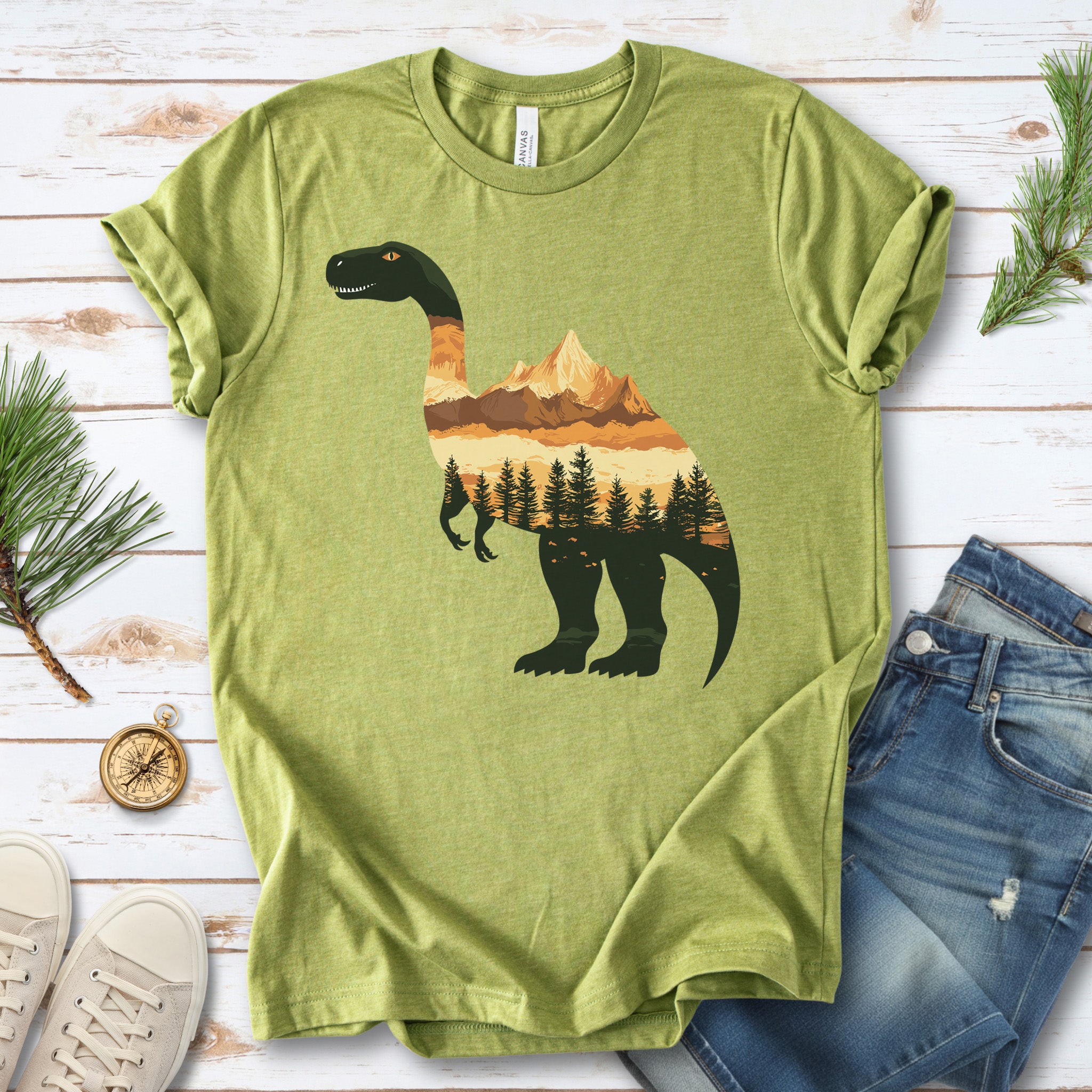 Landscape Dinosaur T-Shirt – Wild & Majestic