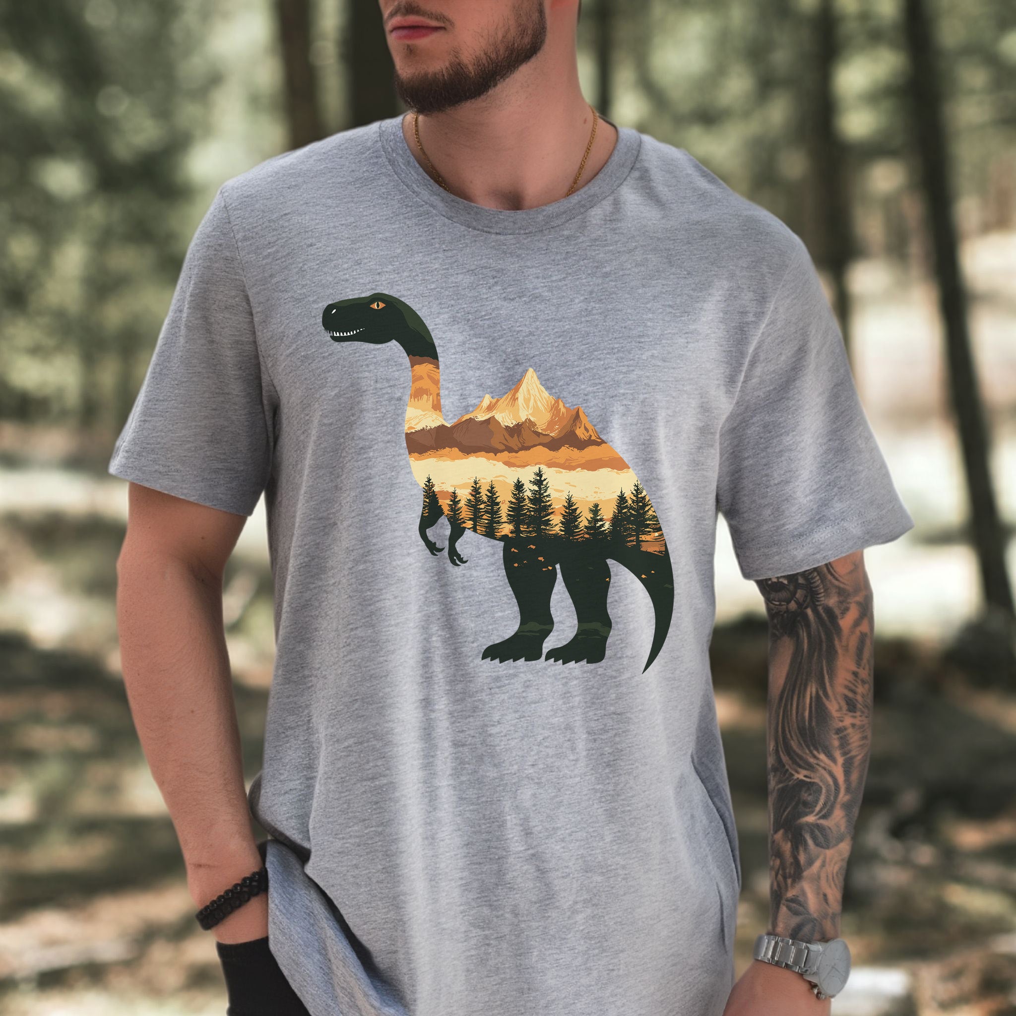 Landscape Dinosaur T-Shirt – Wild & Majestic