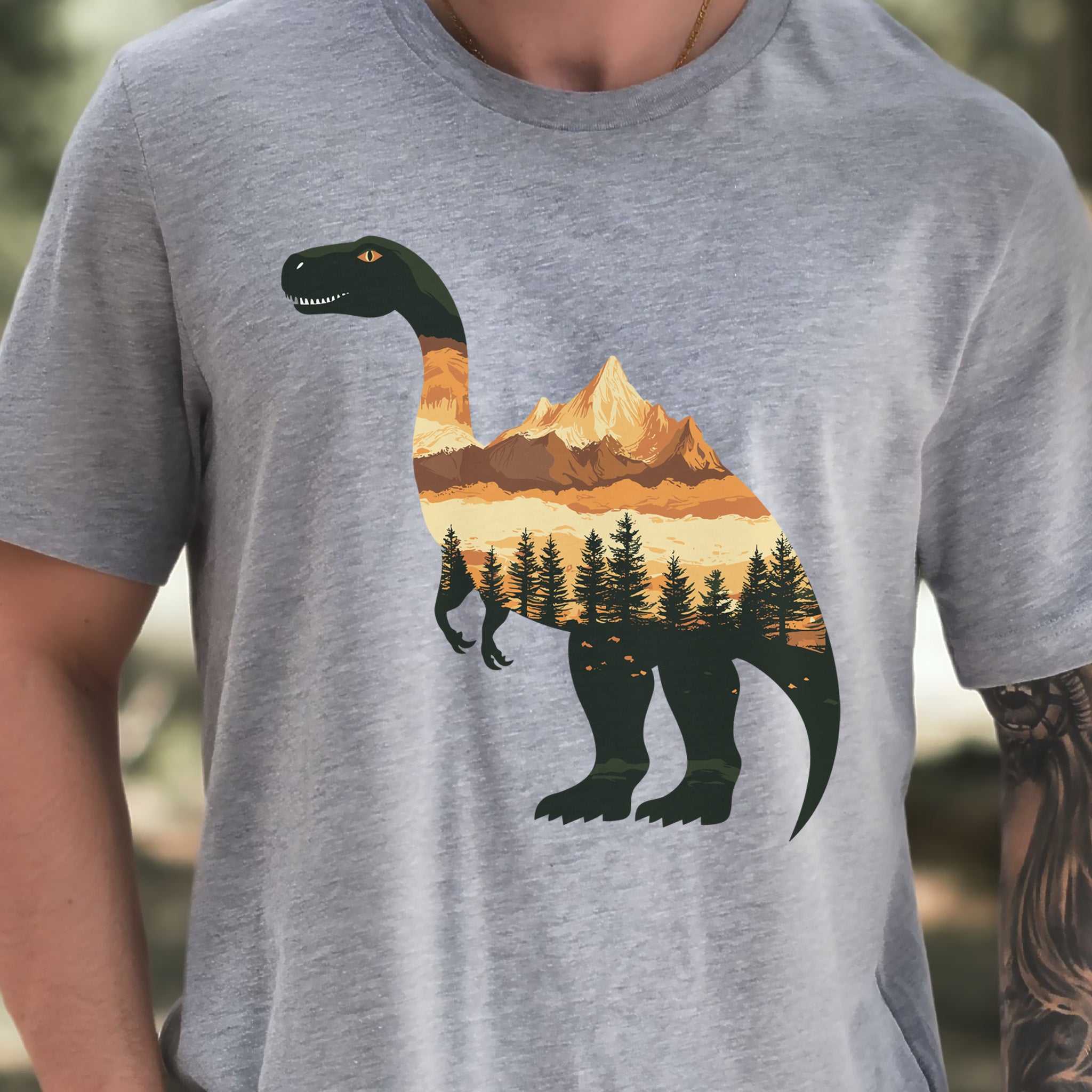 Landscape Dinosaur T-Shirt – Wild & Majestic