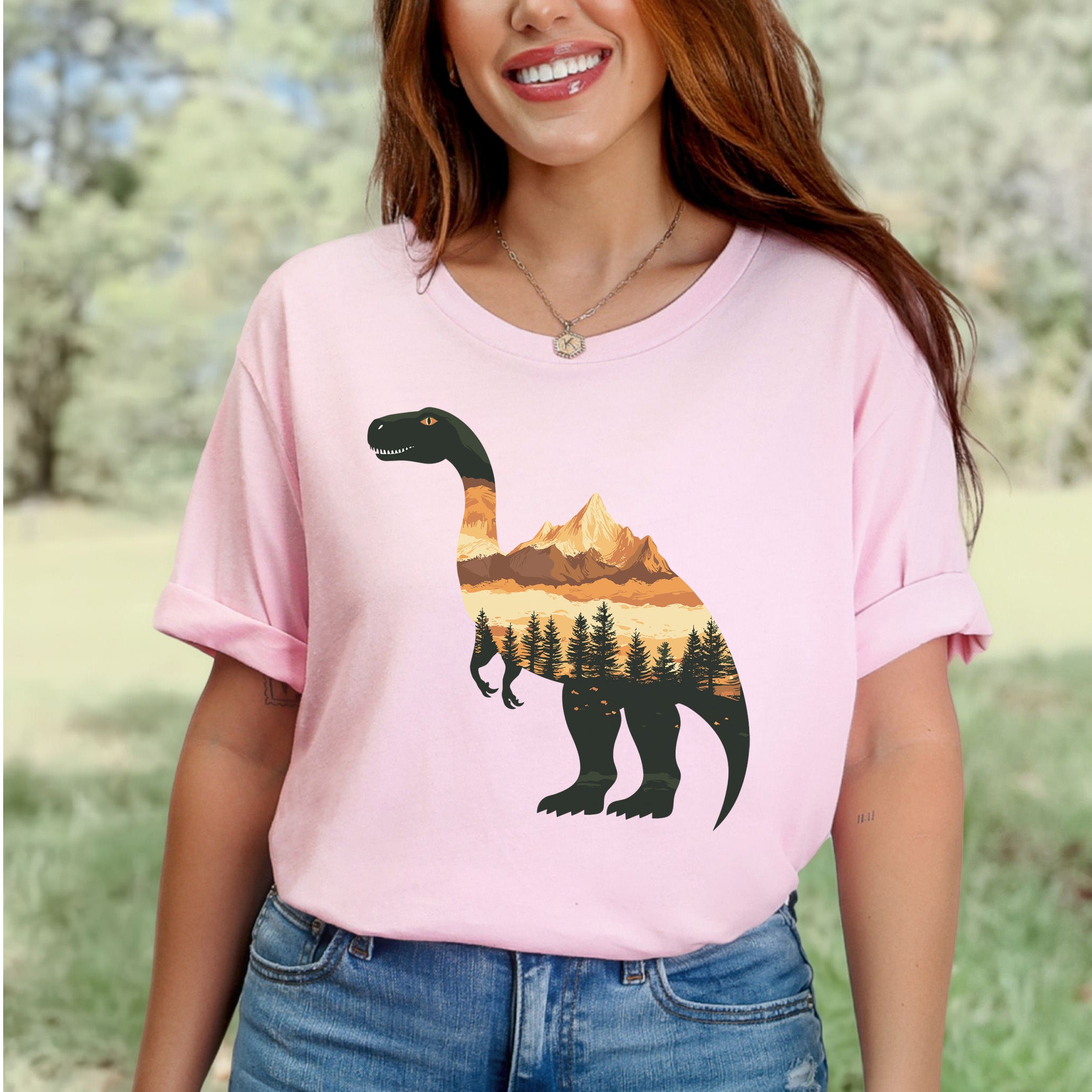 Landscape Dinosaur T-Shirt – Wild & Majestic