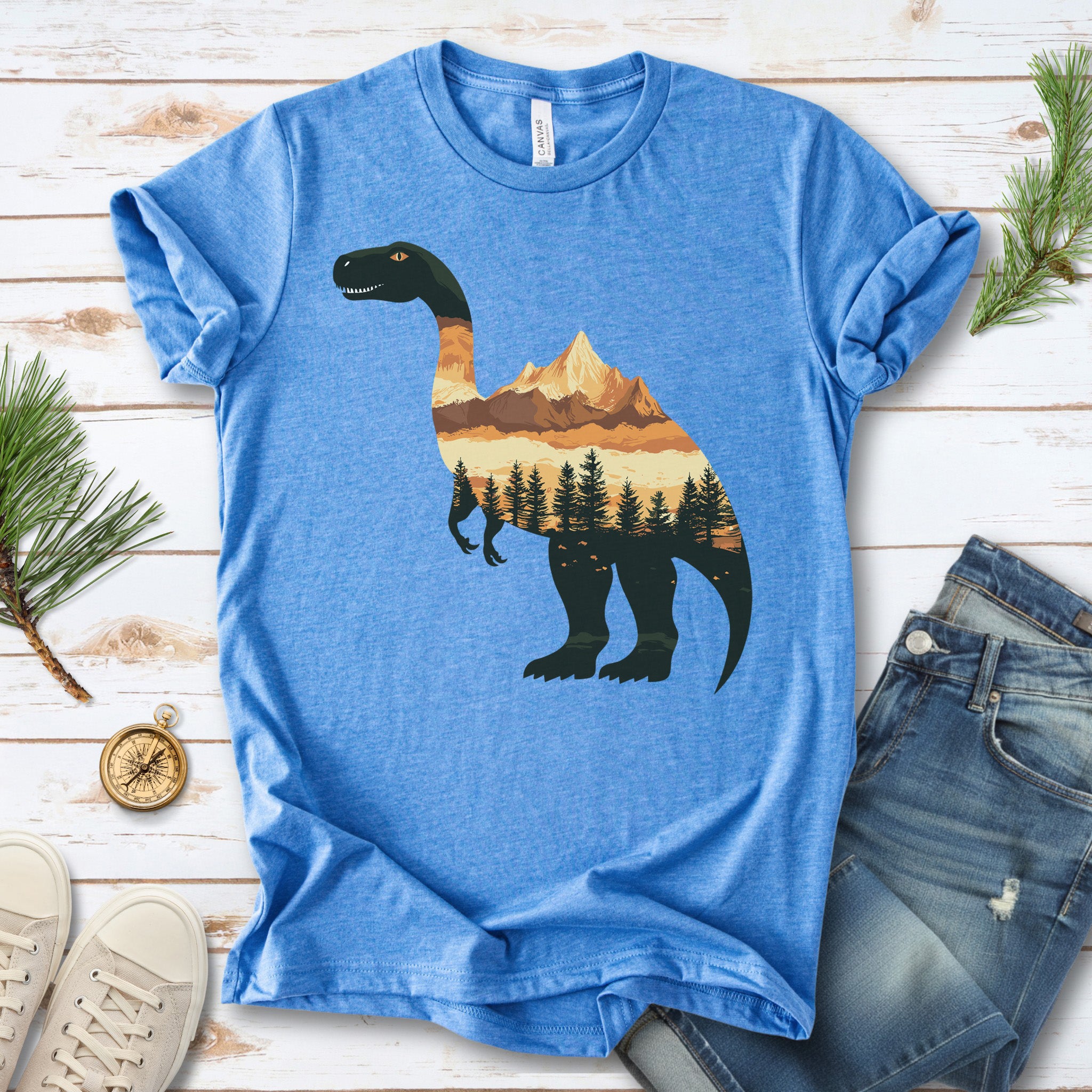 Landscape Dinosaur T-Shirt – Wild & Majestic