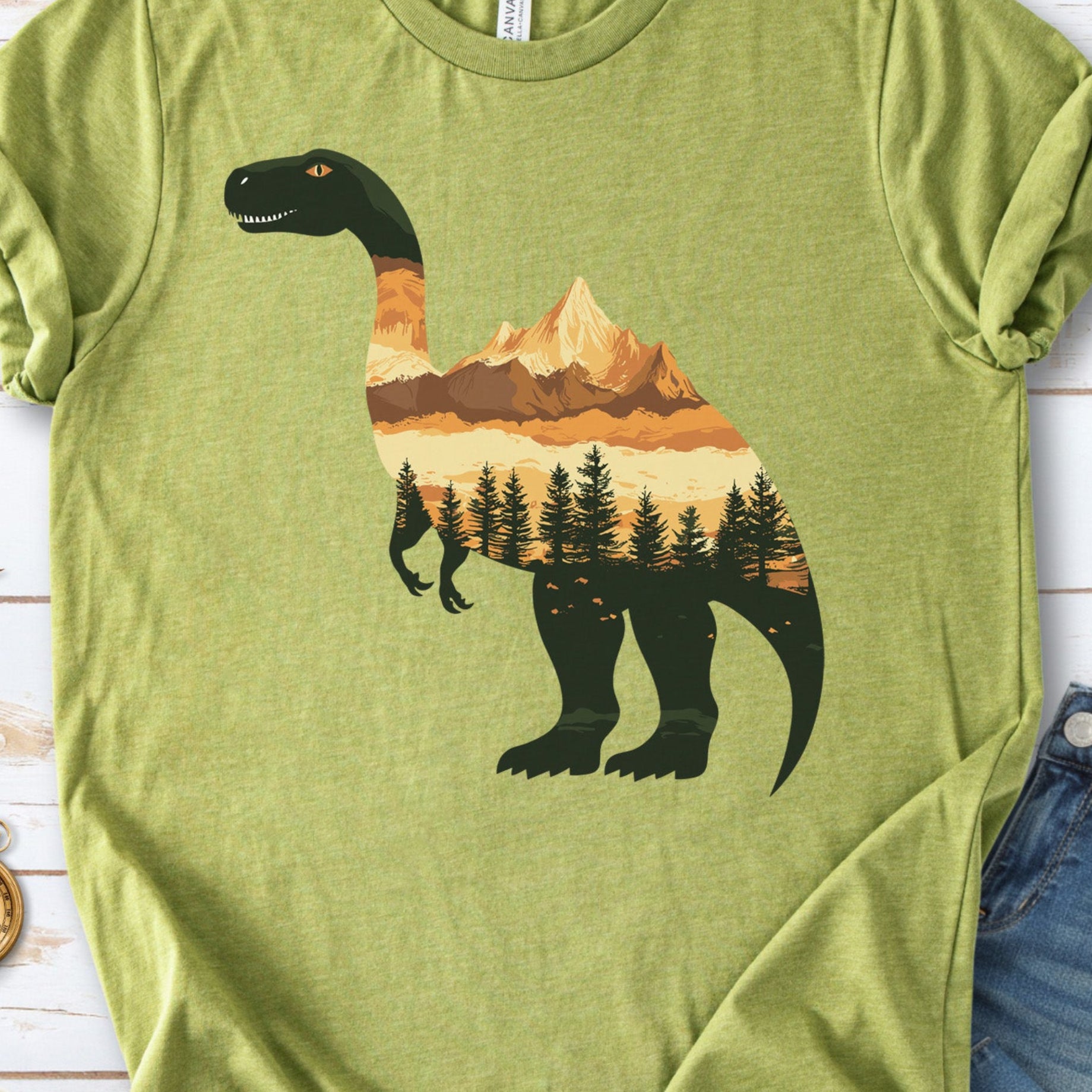 Landscape Dinosaur T-Shirt – Wild & Majestic