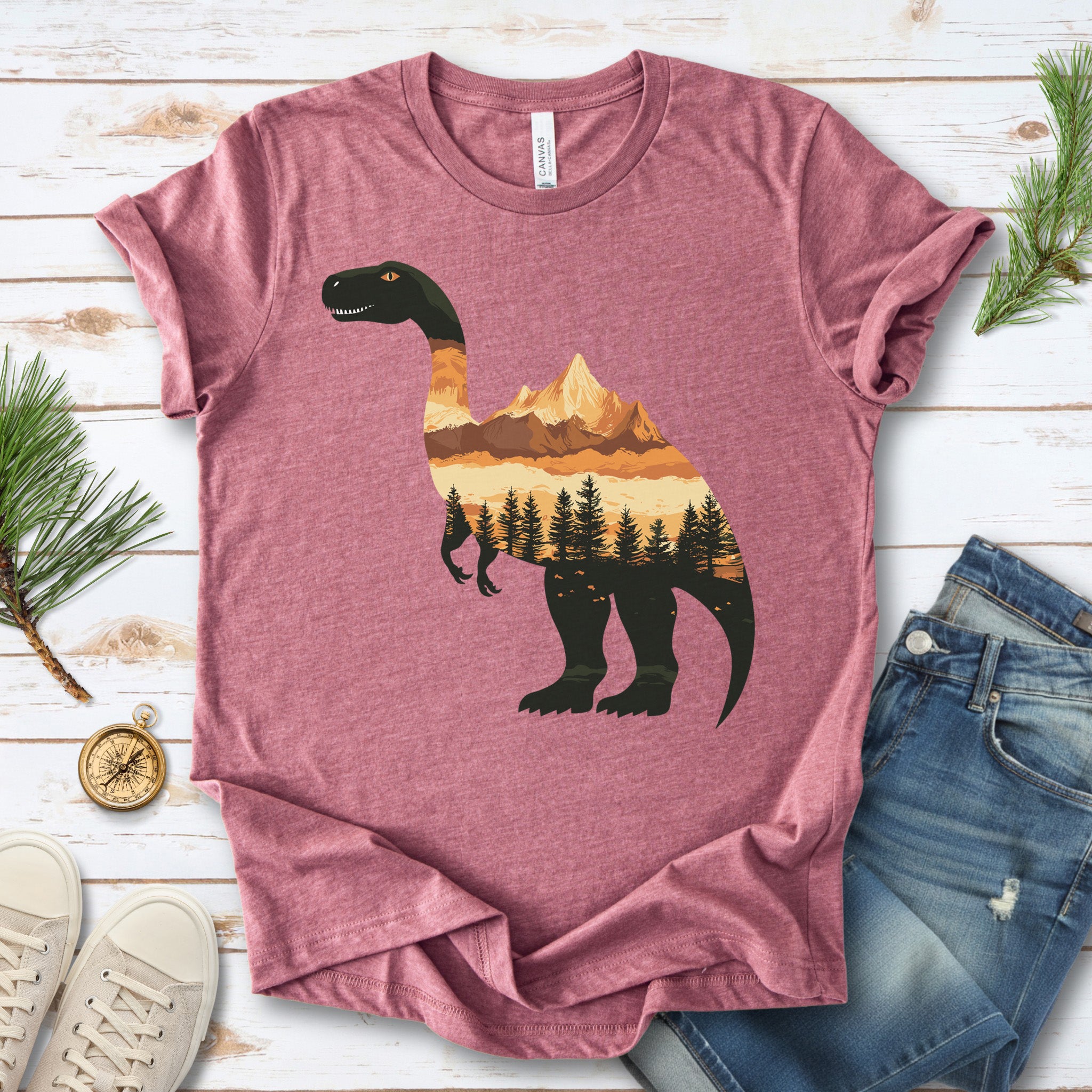 Landscape Dinosaur T-Shirt – Wild & Majestic