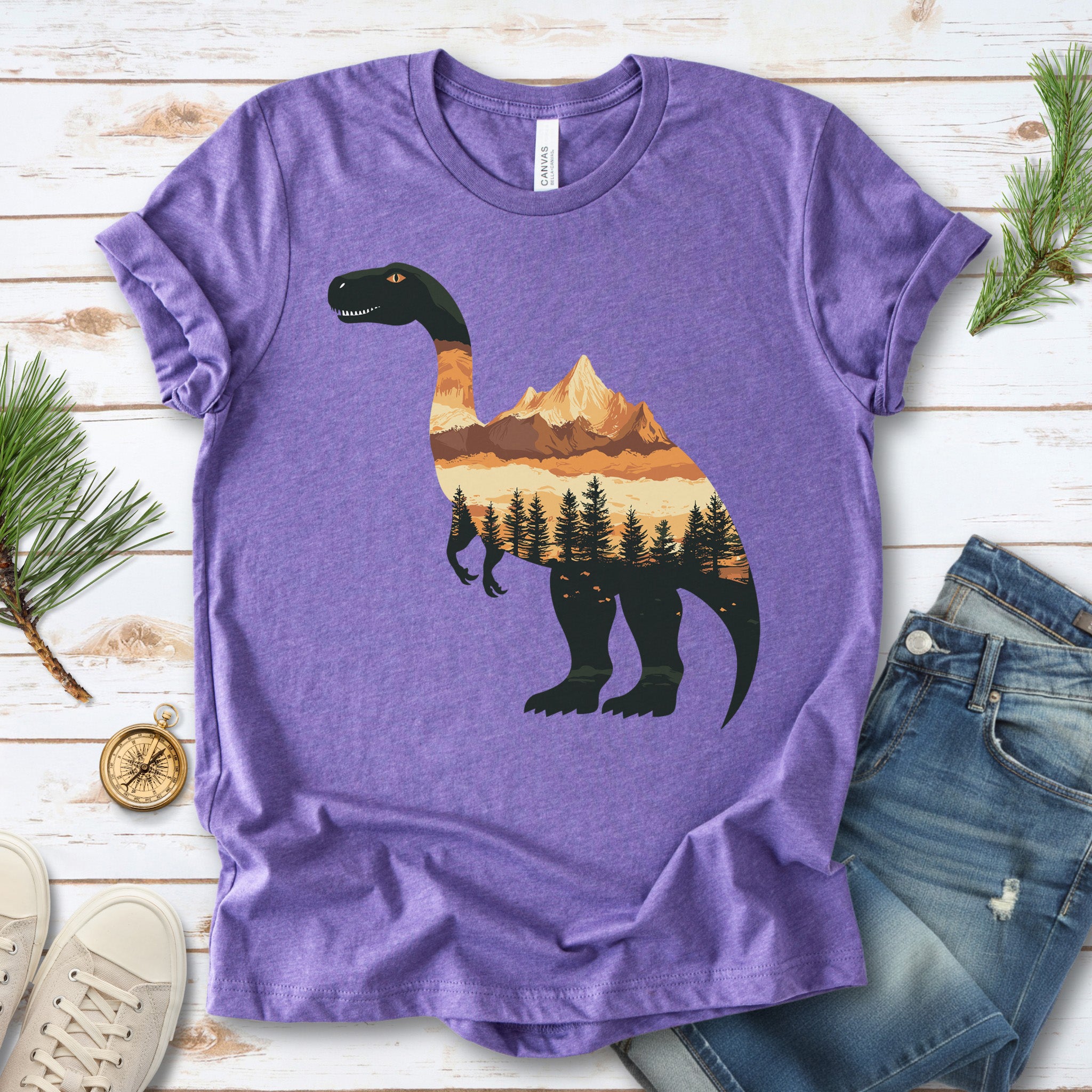 Landscape Dinosaur T-Shirt – Wild & Majestic