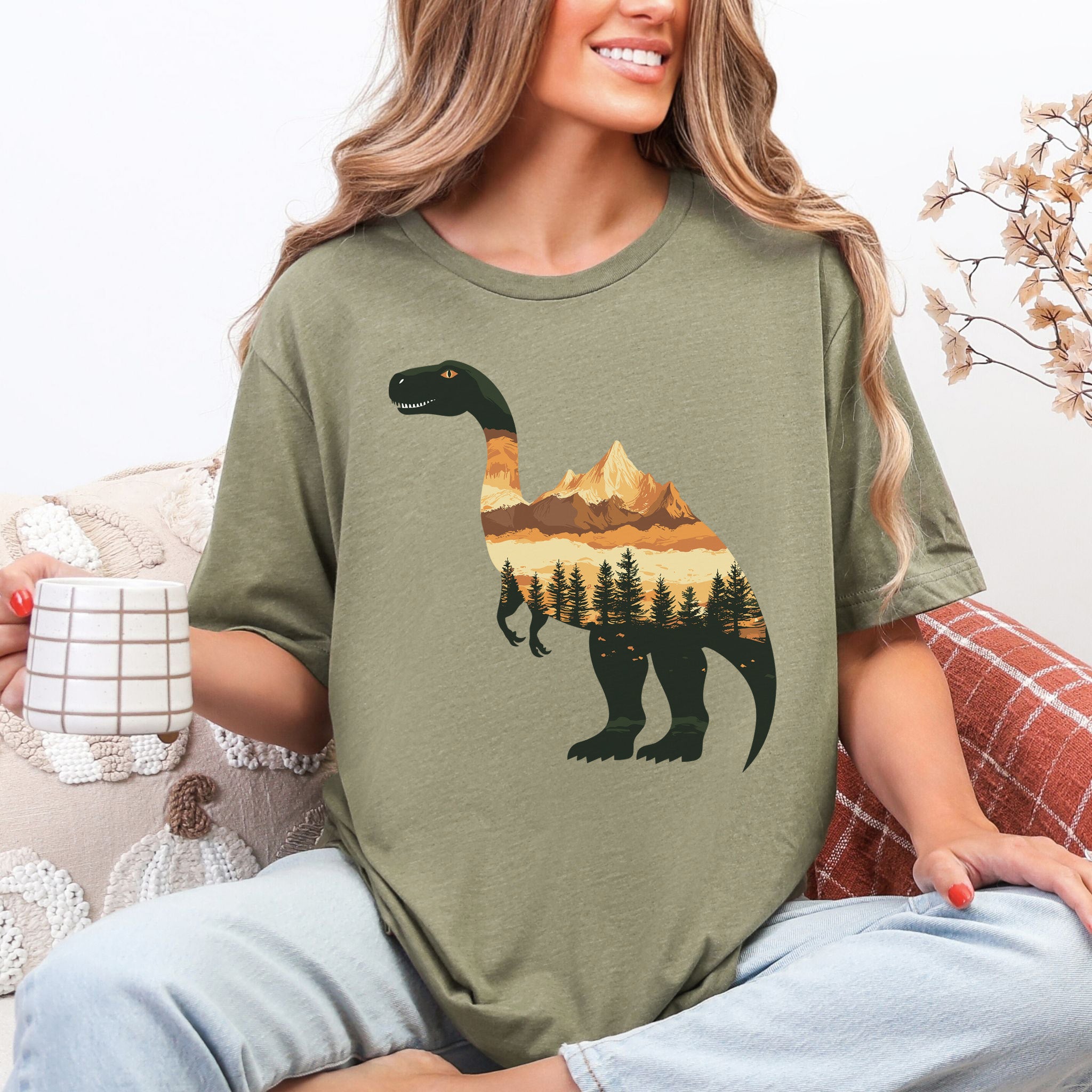 Landscape Dinosaur T-Shirt – Wild & Majestic
