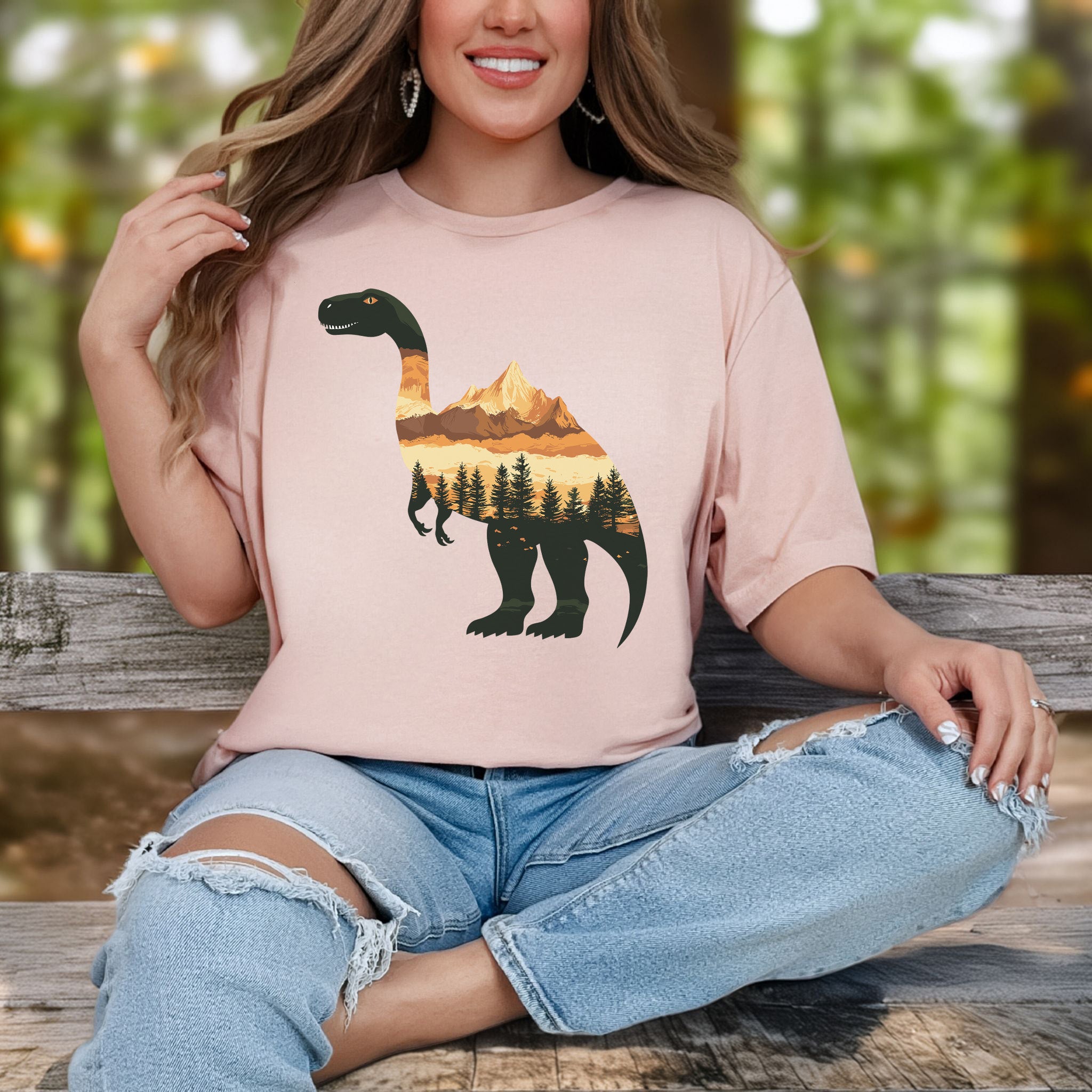 Landscape Dinosaur T-Shirt – Wild & Majestic
