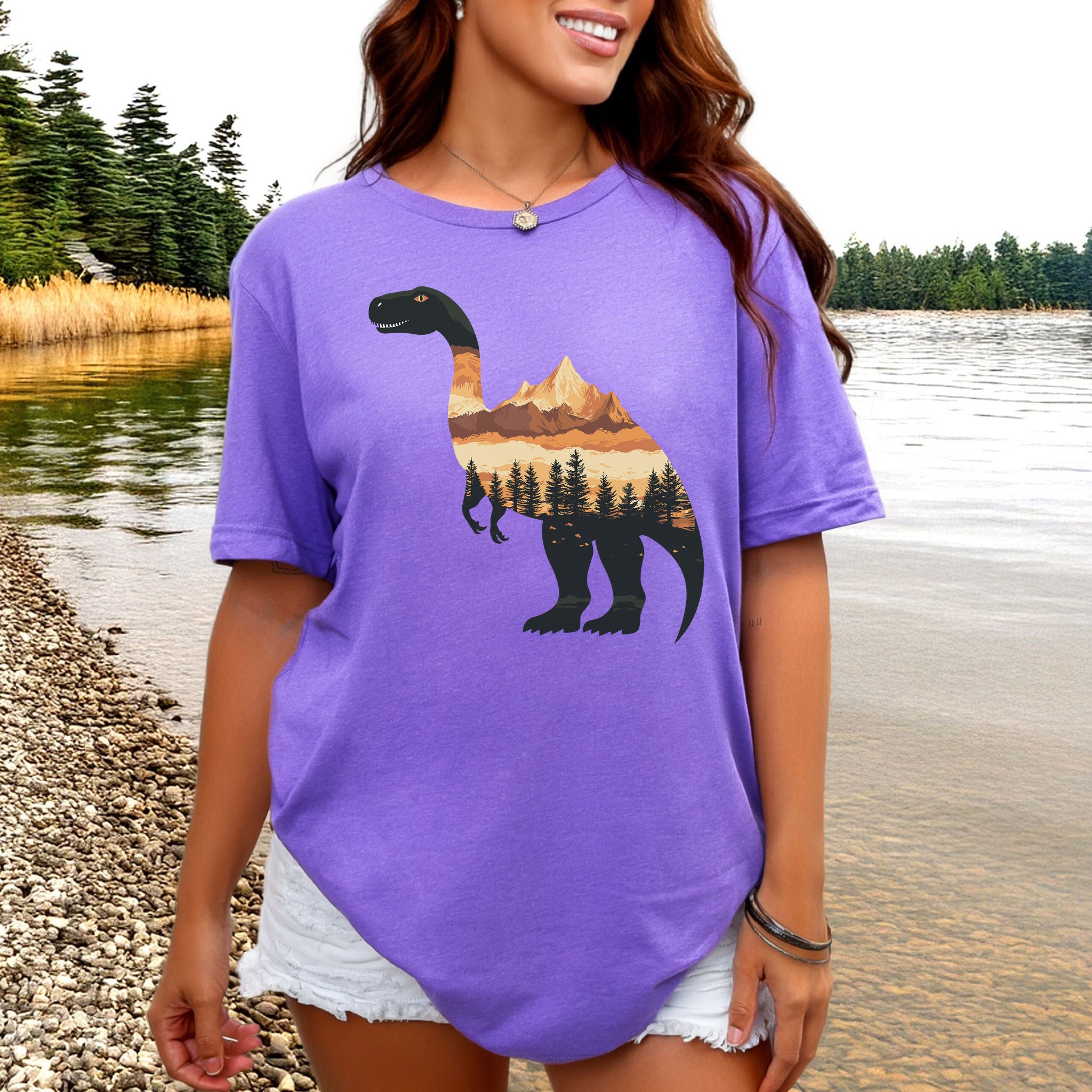 Landscape Dinosaur T-Shirt – Wild & Majestic