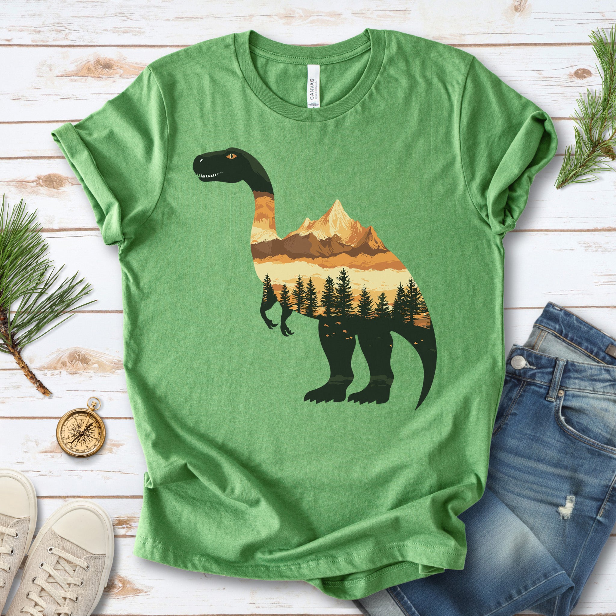 Landscape Dinosaur T-Shirt – Wild & Majestic