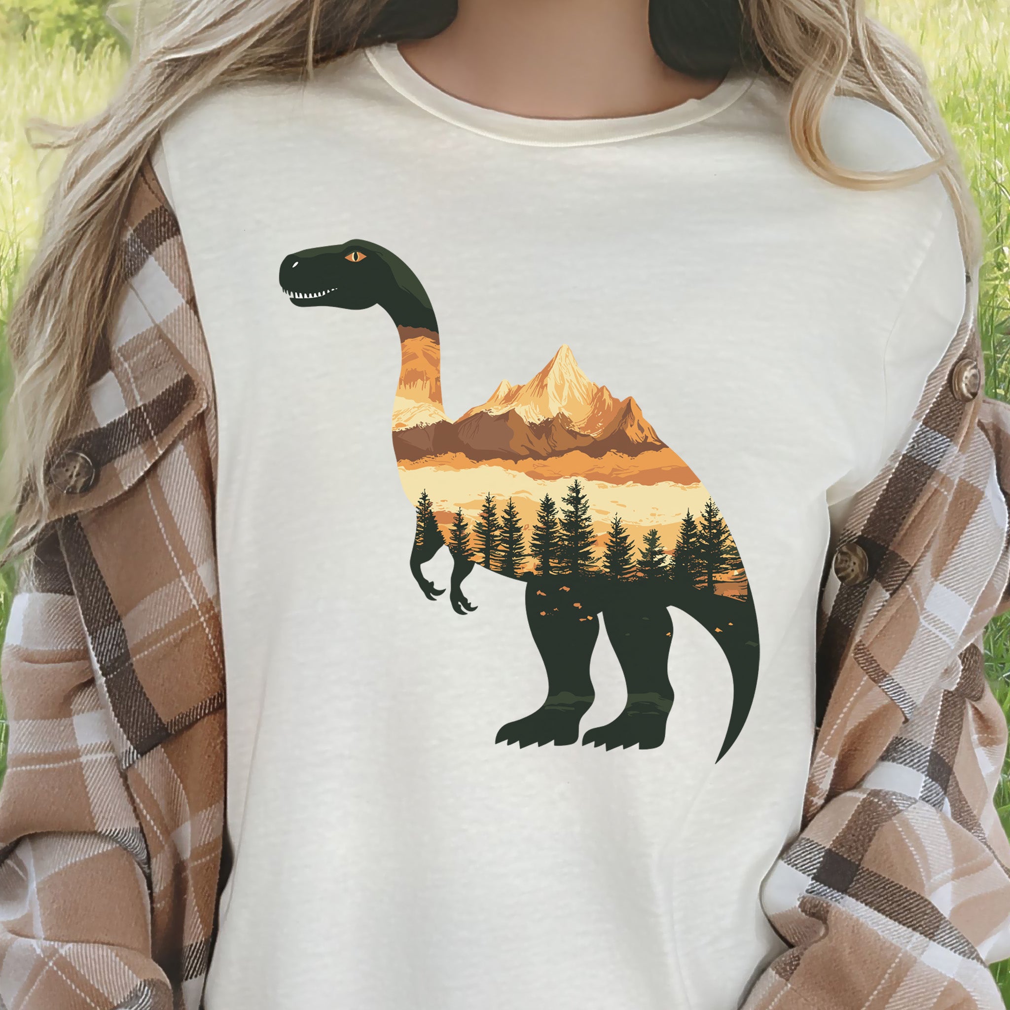 Landscape Dinosaur T-Shirt – Wild & Majestic