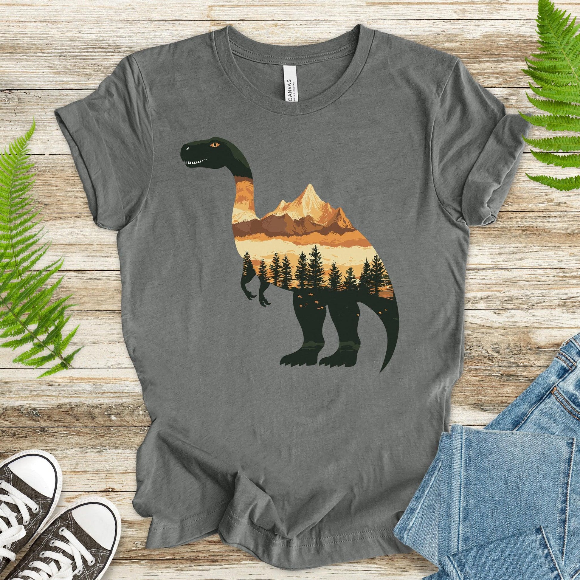 Landscape Dinosaur T-Shirt – Wild & Majestic - TShirtree