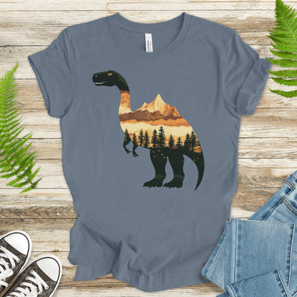 Landscape Dinosaur T-Shirt – Wild & Majestic - TShirtree