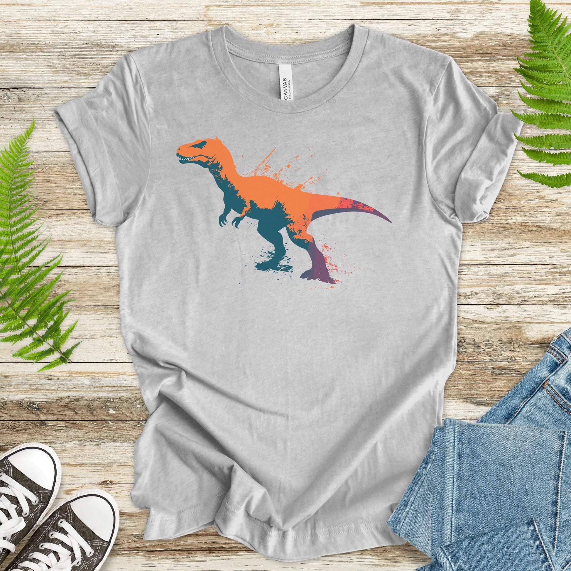 Ink Style Dinosaur T-Shirt – Prehistoric Art with a Modern Edge - TShirtree