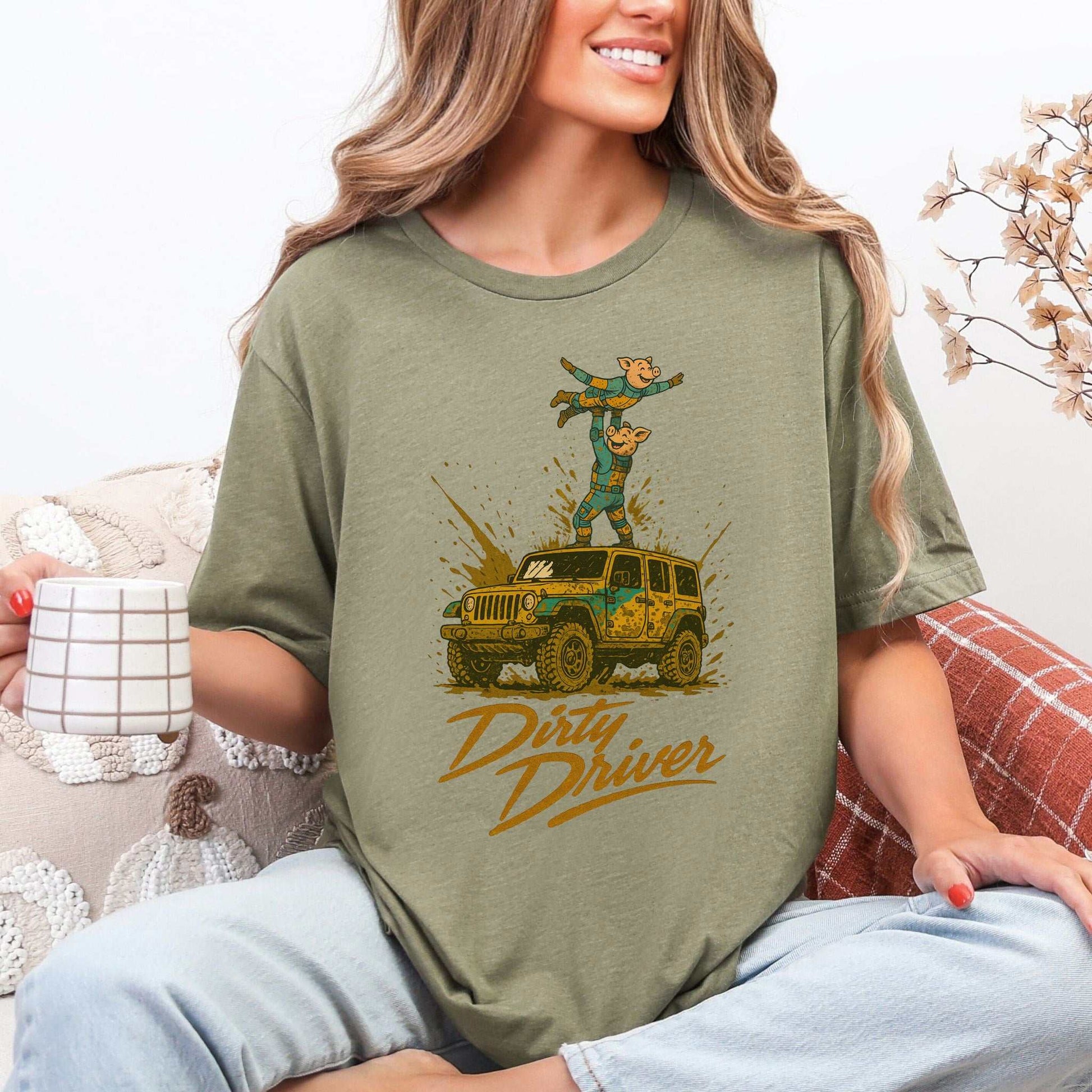 Dirty Driver T-Shirt – Funny Off-Road Jeep Adventure Tee