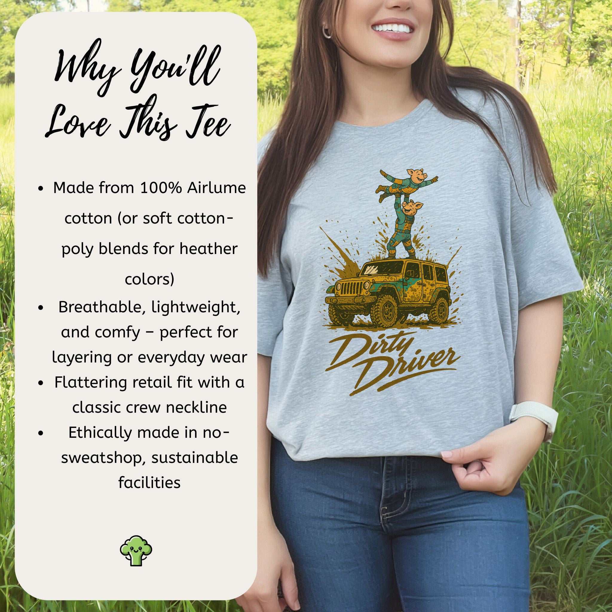 Dirty Driver T-Shirt – Funny Off-Road Jeep Adventure Tee