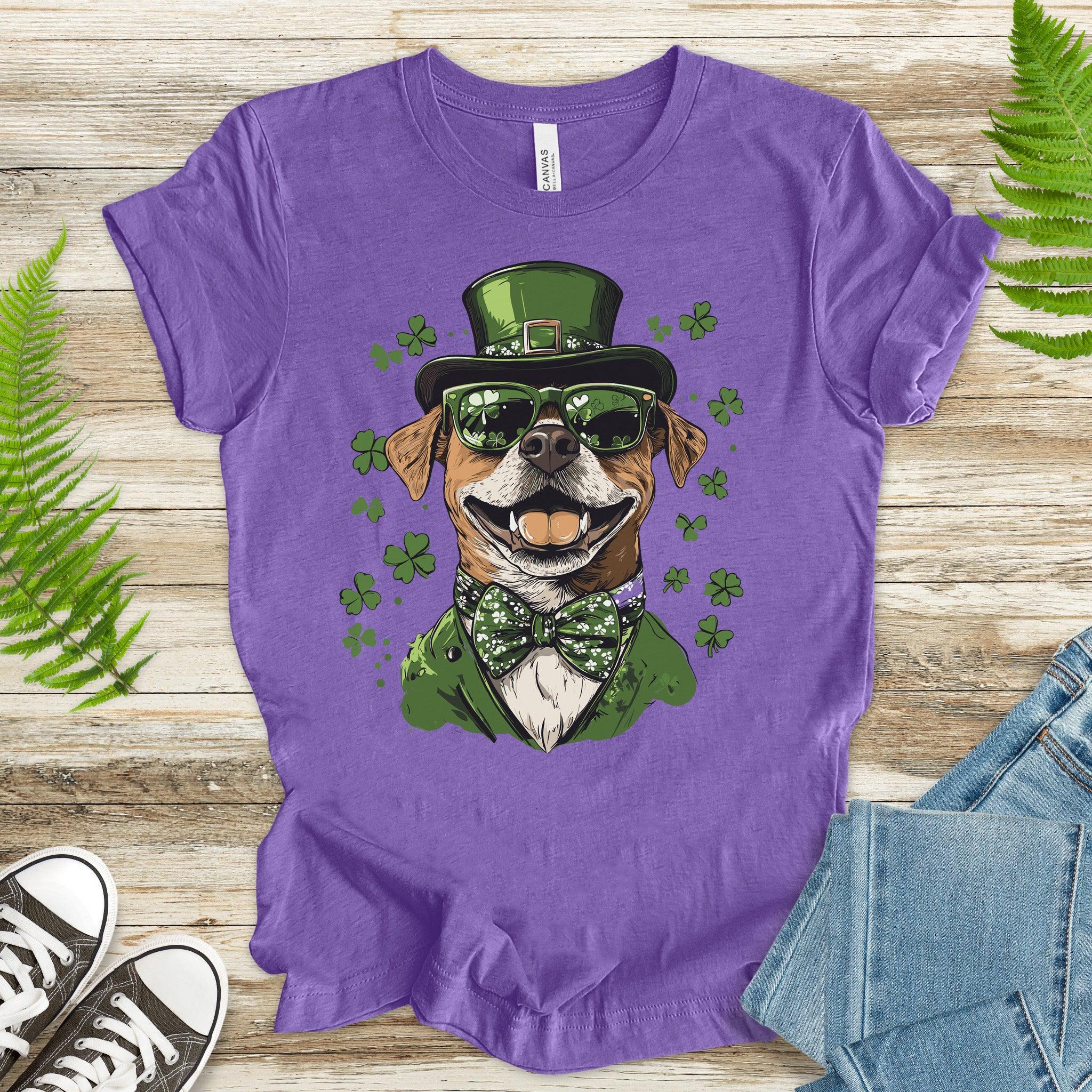 Paw-sitively Lucky: St. Paddy’s Amstaff T-Shirt - TShirtree