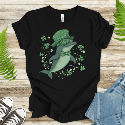 Lucky Fin: St. Patrick’s Day Dolphin T-Shirt - TShirtree