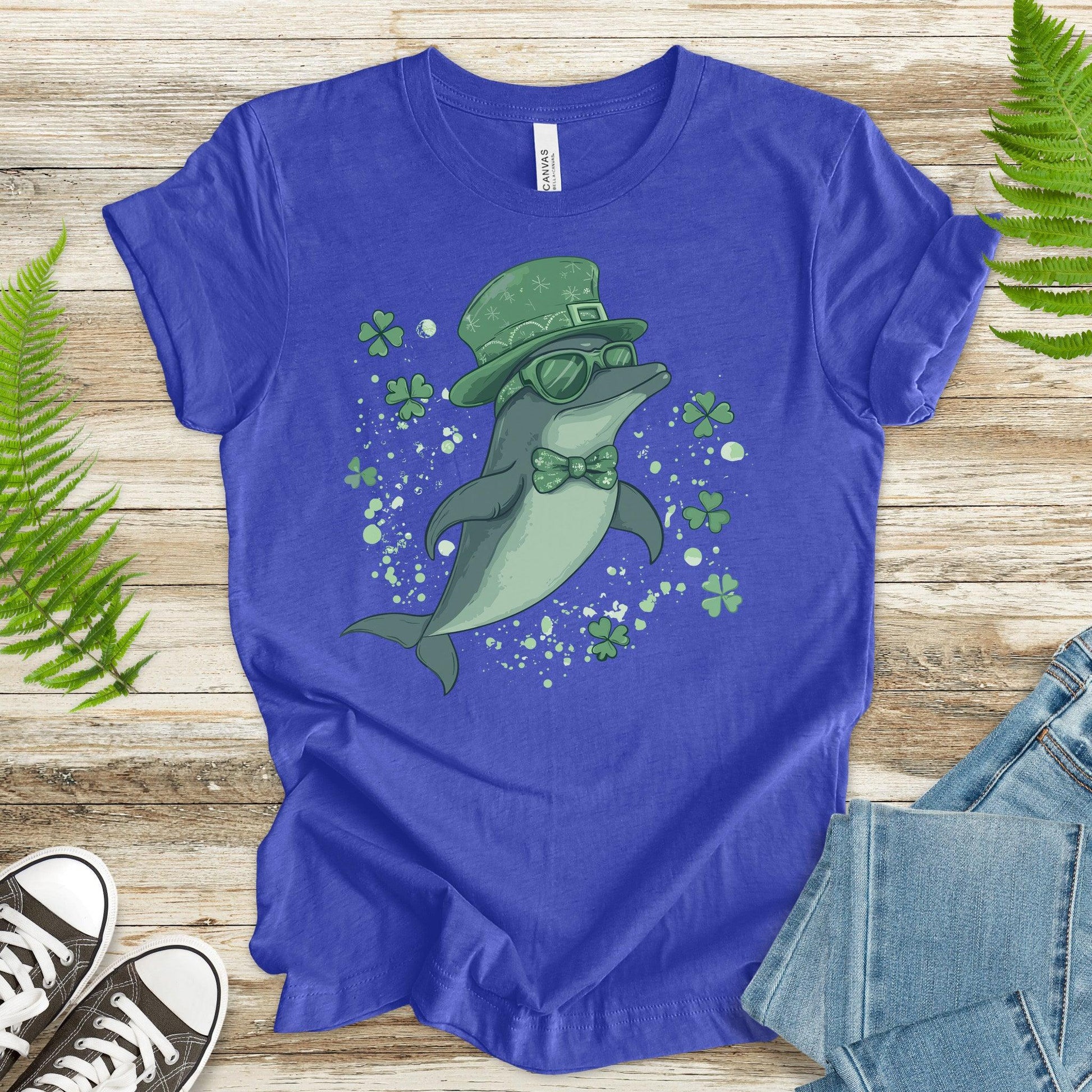 Lucky Fin: St. Patrick’s Day Dolphin T-Shirt - TShirtree