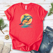 Dolphin Sunset Vintage T-Shirt