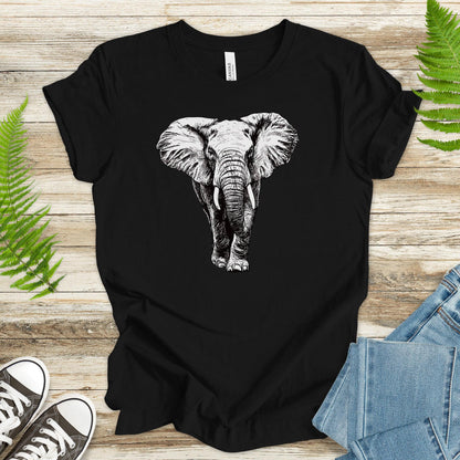 Majestic Elephant Walking T-Shirt – Realistic Design - TShirtree