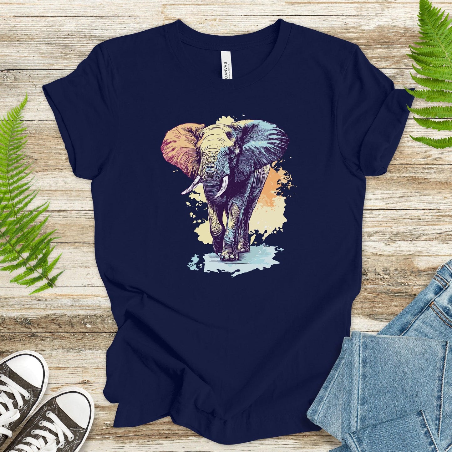 Colorful Elephant T-Shirt - TShirtree