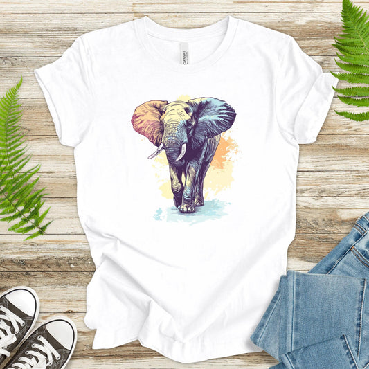 Colorful Elephant T-Shirt - TShirtree