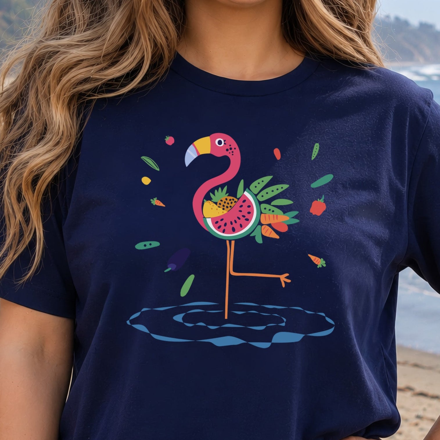 Vibrant Flamingo Art T-Shirt