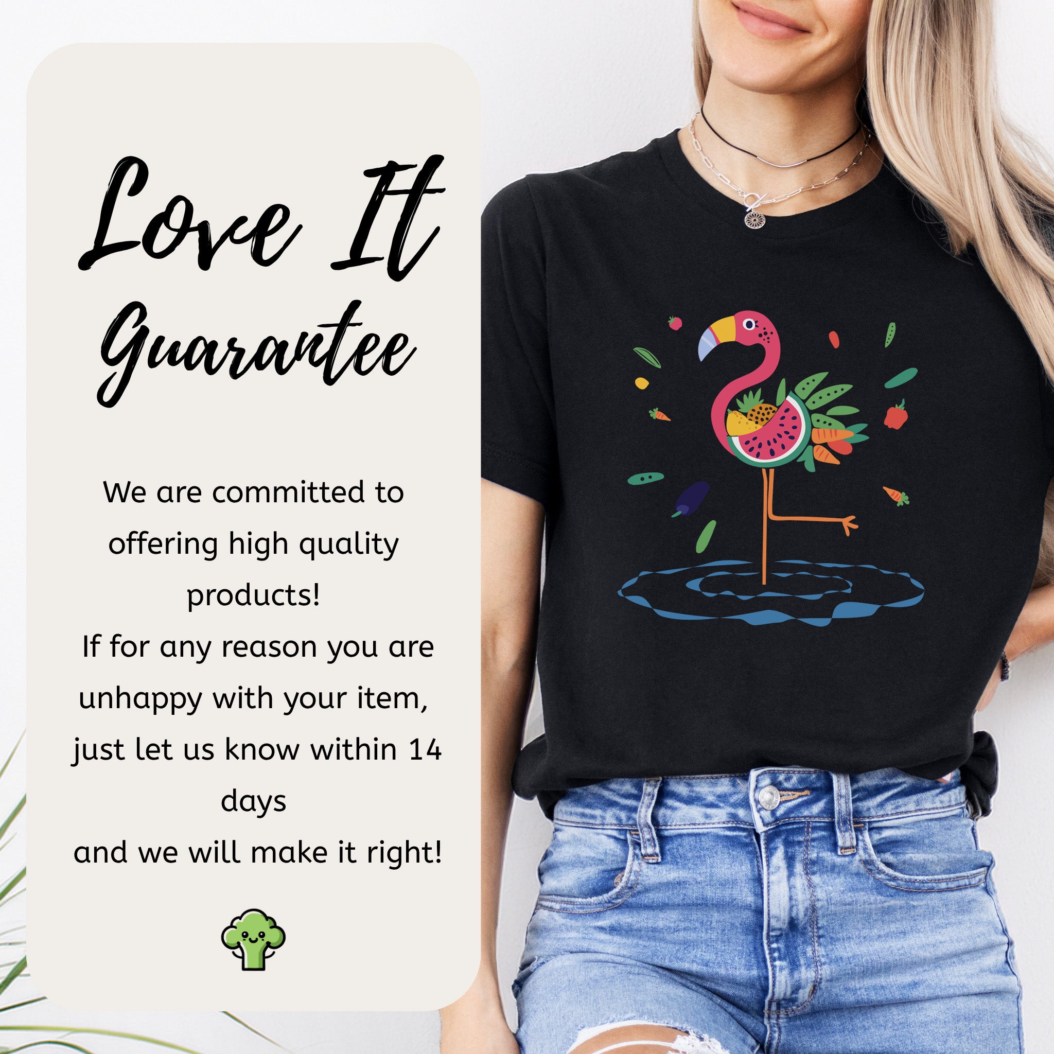 Vibrant Flamingo Art T-Shirt