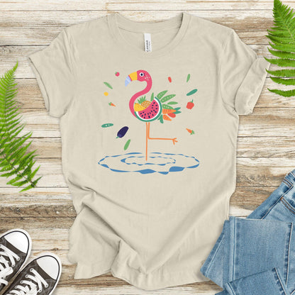 Vibrant Flamingo Art T-Shirt - TShirtree