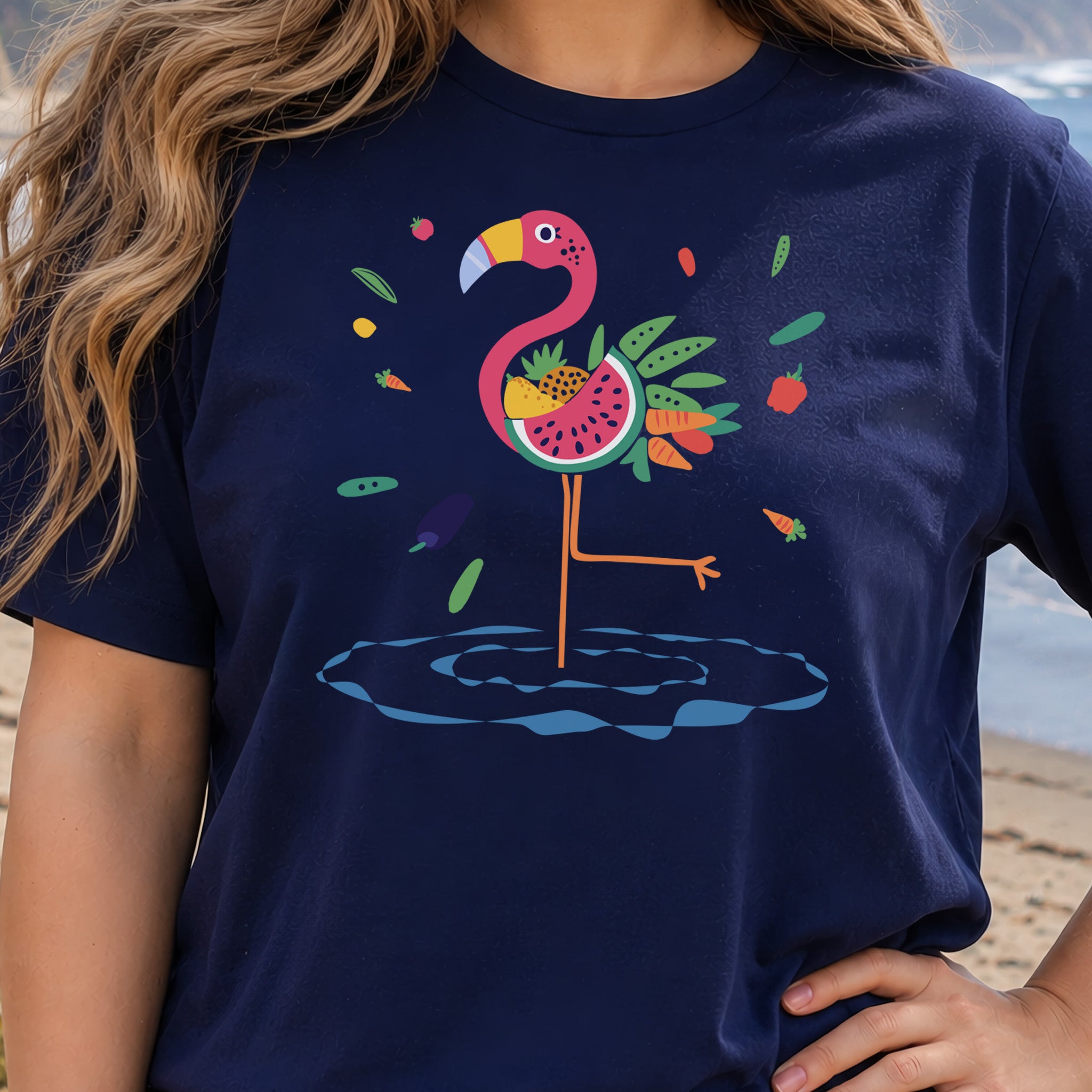 Vibrant Flamingo Art T-Shirt