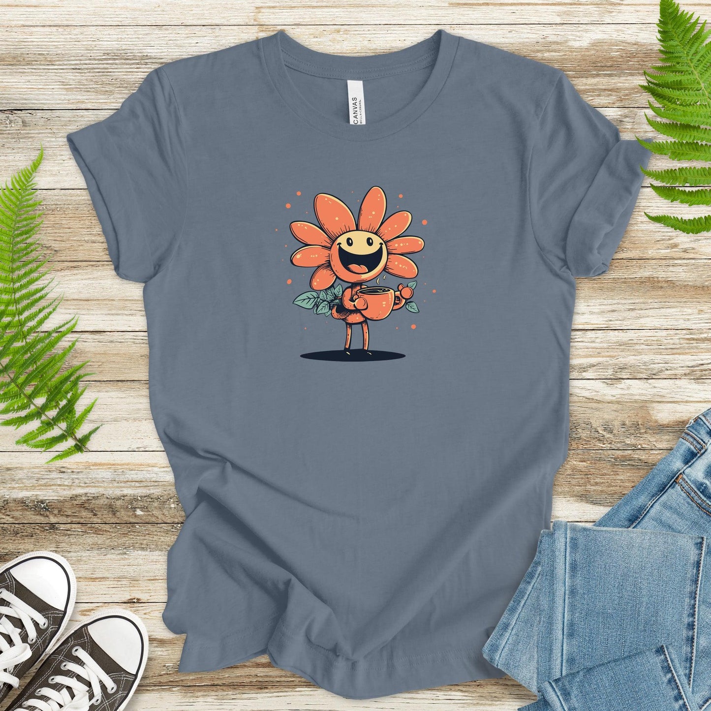 Flower with Coffee T-Shirt – Cute and Caffeinated - TShirtree