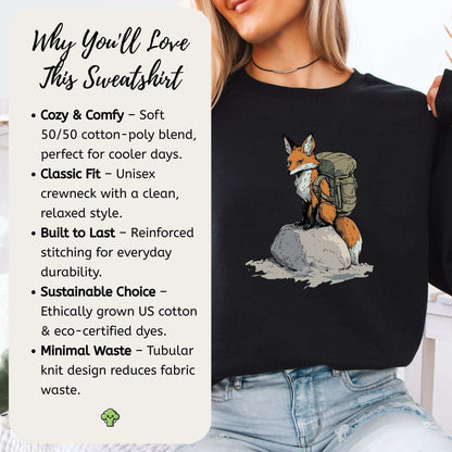 Fox on the Trail Sweatshirt – Hiking Style with a Foxy Twist
