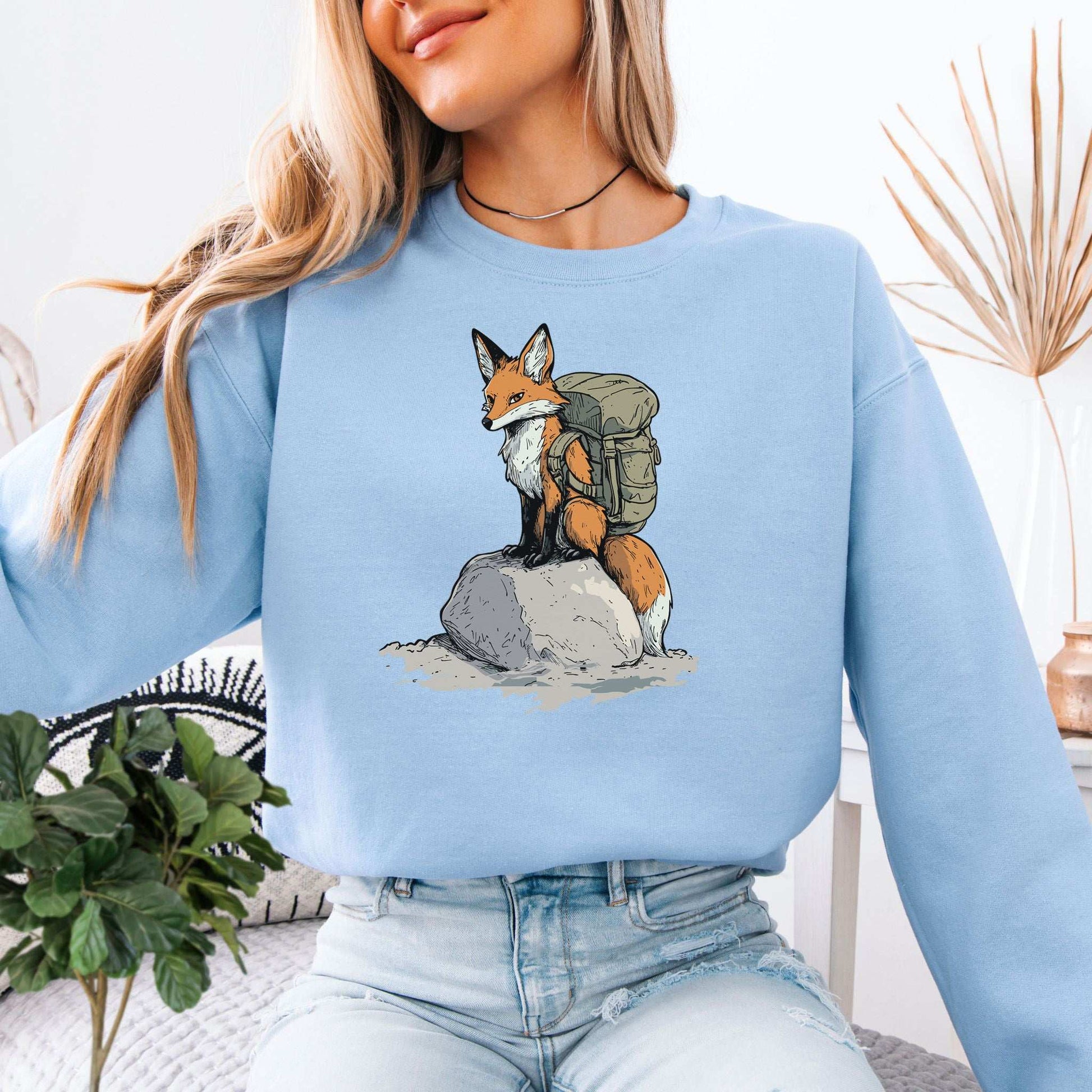 Fox on the Trail Sweatshirt – Hiking Style with a Foxy Twist