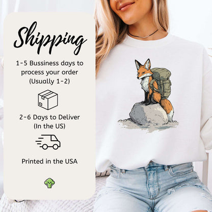 Fox on the Trail Sweatshirt – Hiking Style with a Foxy Twist