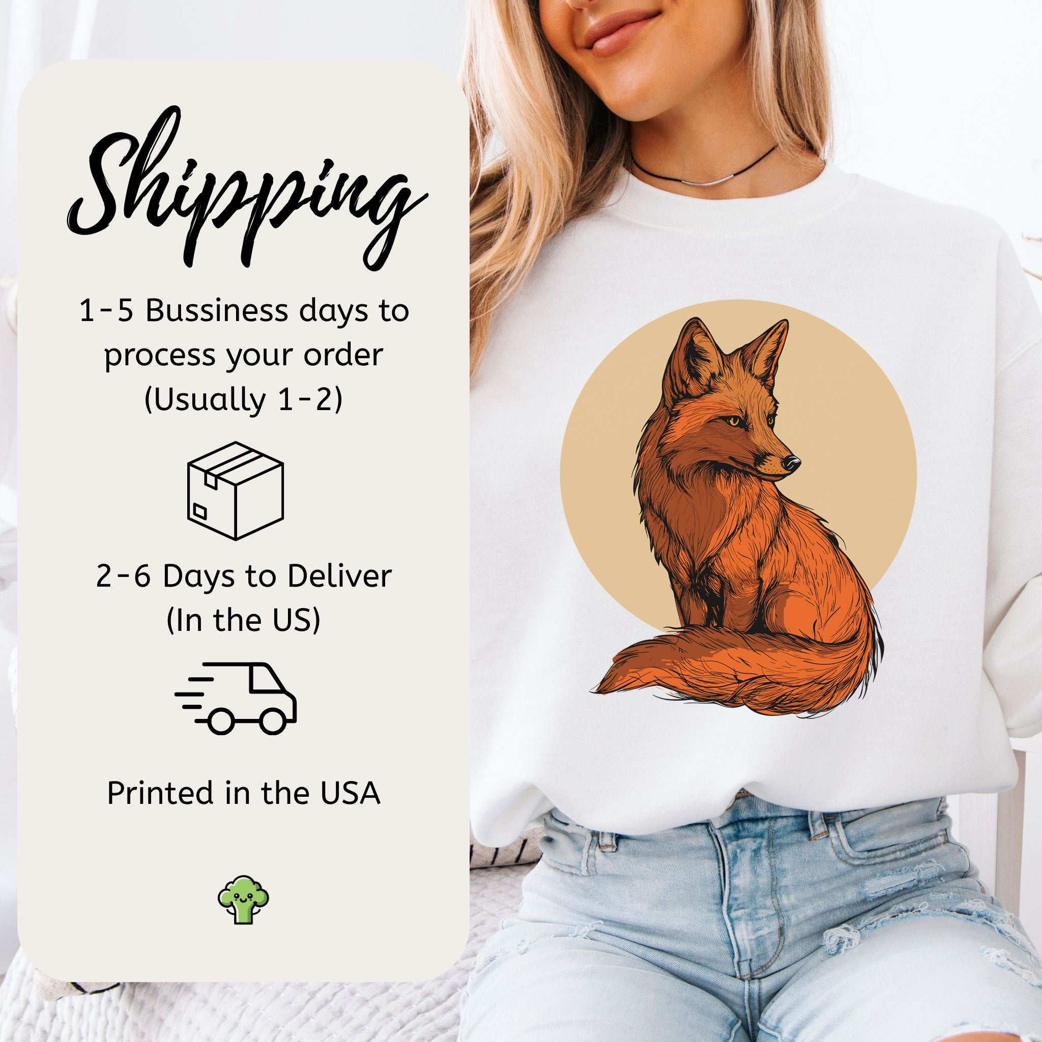 Red Fox Sweatshirt – Wild Elegance in Cozy Comfort