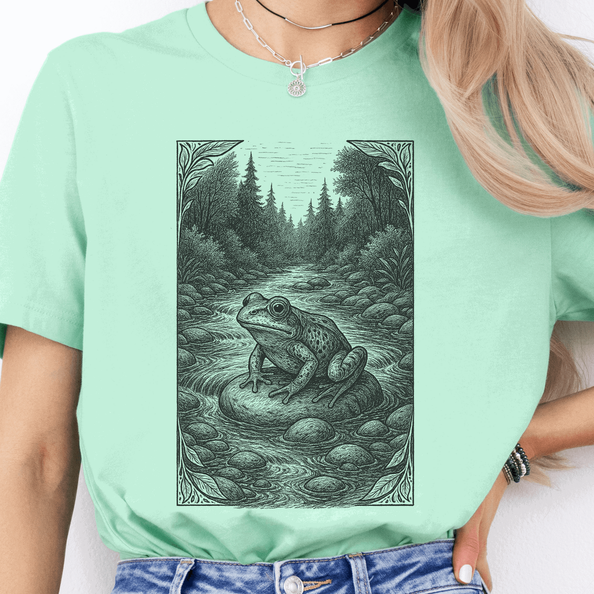 Still Waters – Frog Spirit Animal T-Shirt