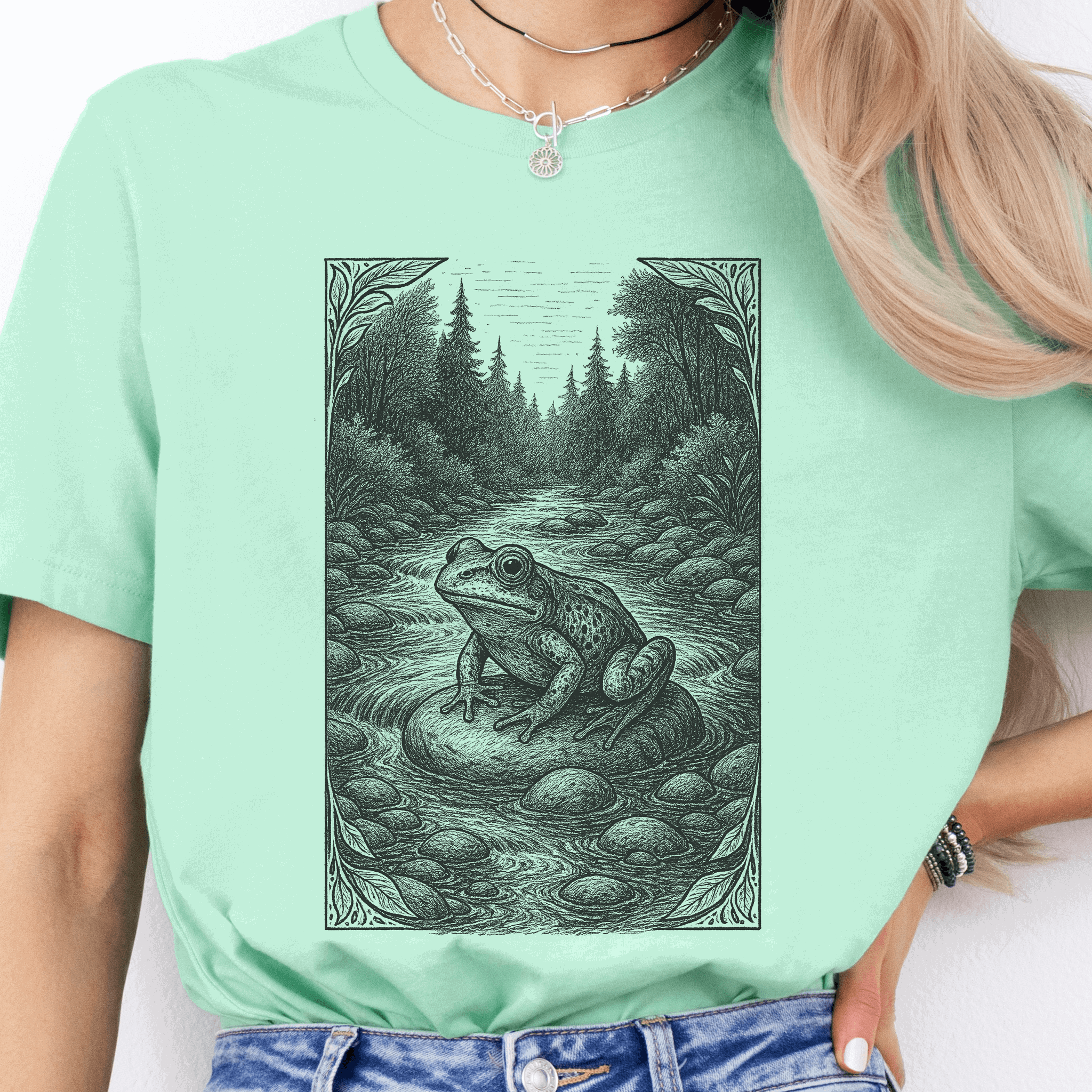 Still Waters – Frog Spirit Animal T-Shirt
