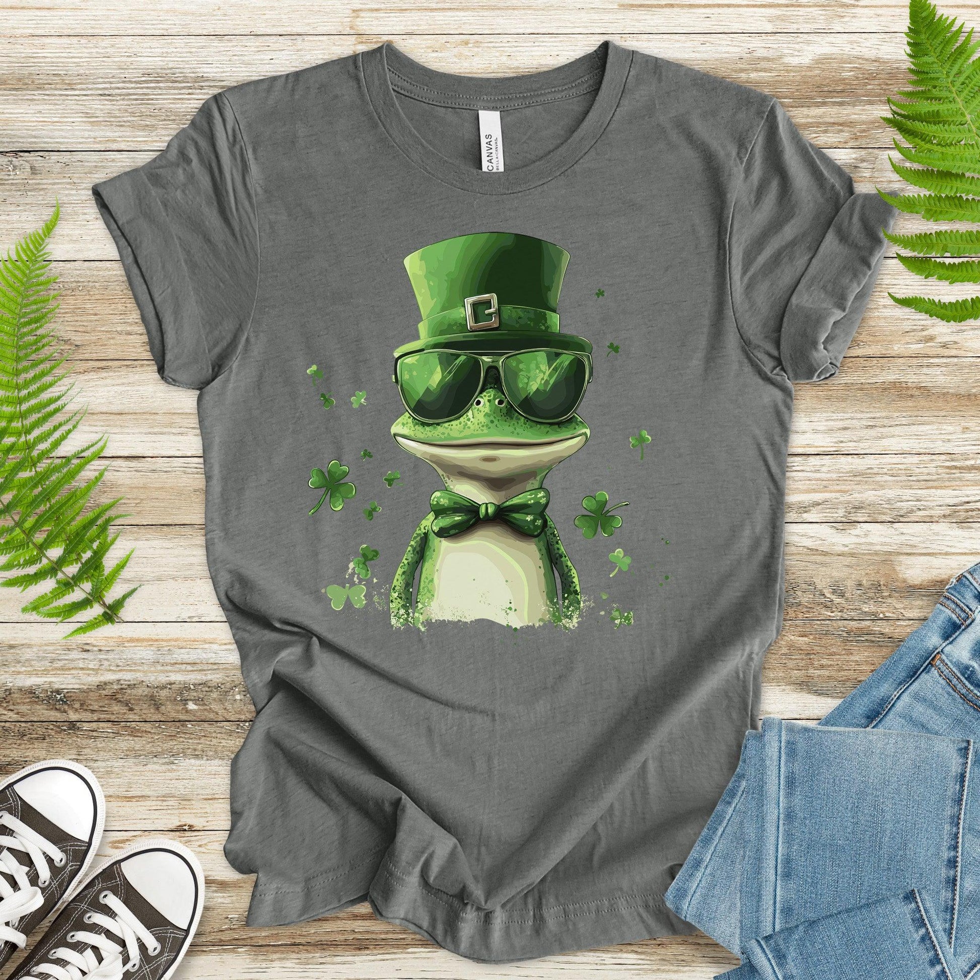 Hop to the Luck: St. Patrick’s Day Frog T-Shirt - TShirtree