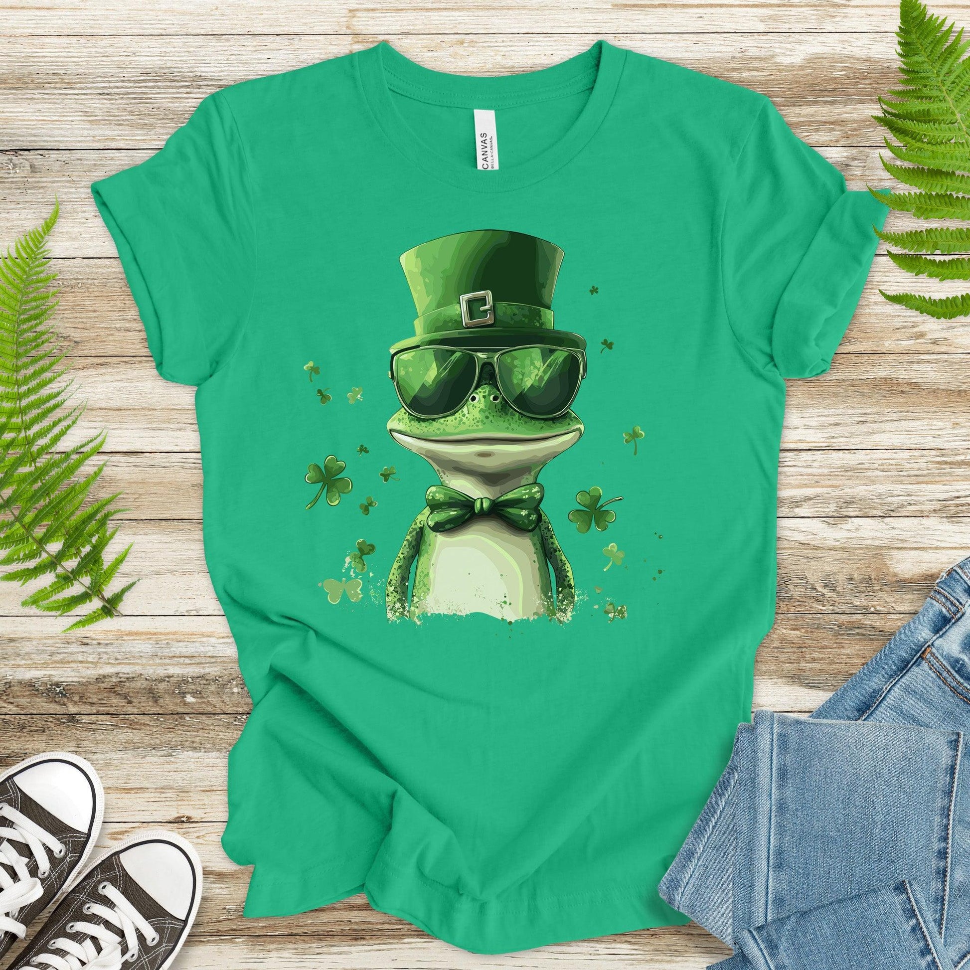 Hop to the Luck: St. Patrick’s Day Frog T-Shirt - TShirtree